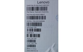 Lenovo 5CB1N95084 COVER Upper Case ASM BEL H 83DS FP LG