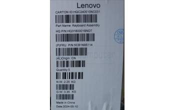 Lenovo 5CB1N95114 COVER Upper Case ASM NORDIC H 83DS FP CB