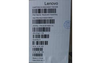 Lenovo 5CB1N95115 COVER Upper Case ASM BEL H 83DS FP CB