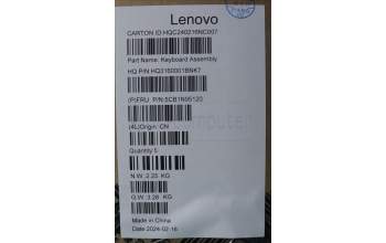 Lenovo 5CB1N95120 COVER Upper Case ASM CZE/SLK H83DS FP CB