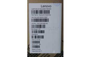 Lenovo 5CB1N95140 C-Cover with keyboard, Nordic, Storm Grey, FingerPrint, UK