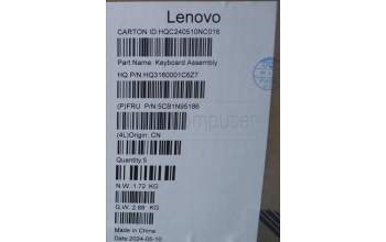 Lenovo 5CB1N95186 COVER UpperCaseASM BEL H83DL NFP SG