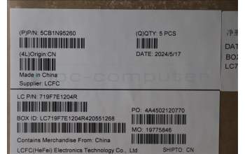 Lenovo 5CB1N95260 COVER Upper Case ASM_BEL L 83E6FP AG BL