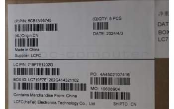 Lenovo 5CB1N95745 COVER Upper Case ASM_BUL L 83E6AB NBL