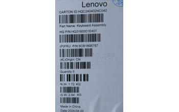 Lenovo 5CB1N95767 COVER UpperCaseASM NORDIC H83DK FP SG