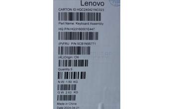 Lenovo 5CB1N95771 COVER UpperCaseASM SPA H83DK FP SG