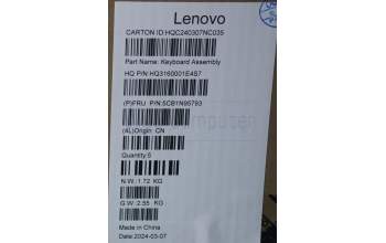 Lenovo 5CB1N95793 COVER UpperCaseASM HUN H83DK NFP SG