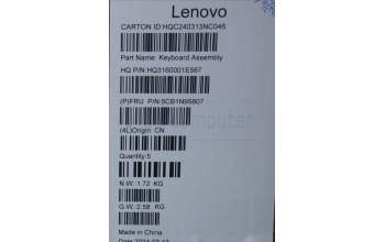 Lenovo 5CB1N95807 COVER UpperCaseASM UKE H83DK NFP SG