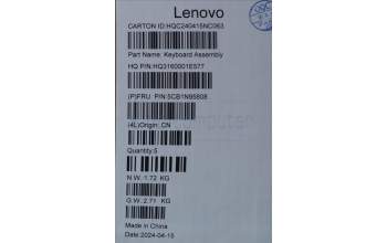 Lenovo 5CB1N95808 COVER UpperCaseASM EURO ENG H83DK NFP SG