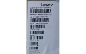 Lenovo 5CB1N96890 COVER UpperCaseASM NORDIC H83DK NFP ARG