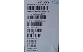 Lenovo 5CB1N96952 COVER UpperCaseASM ARA H83DK NFP ARG