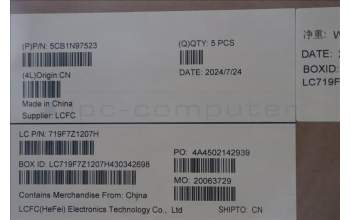 Lenovo 5CB1N97523 COVER Upper Case ASM_POR L 83E7AGNBL