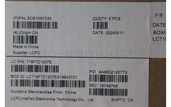 Lenovo 5CB1N97530 C-Cover with keyboard, German, Arctic Grey, Non-Backlight, UK