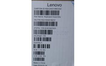 Lenovo 5CB1N97623 COVER UpperCaseASM SWS H83DJ FP SG