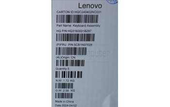 Lenovo 5CB1N97628 COVER UpperCaseASM EURO ENG H83DJ FP SG