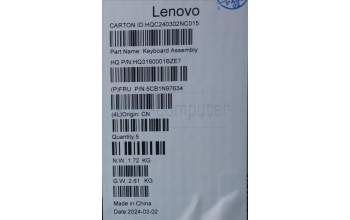 Lenovo 5CB1N97634 COVER UpperCaseASM ARA H83DJ FP SG