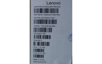 Lenovo 5CB1N97664 COVER UpperCaseASM BEL H83DJ NFP SG