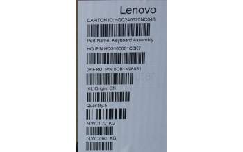 Lenovo 5CB1N98051 COVER UpperCaseASM ITA H83DJ NFP TT