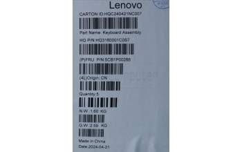 Lenovo 5CB1P00288 COVER UpperCaseASM NORDIC H83DJ NFP TT