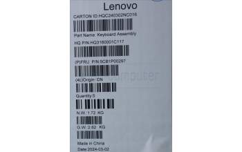 Lenovo 5CB1P00297 COVER UpperCaseASM UKE H83DJ NFP TT