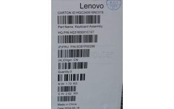 Lenovo 5CB1P00298 COVER UpperCaseASM EURO ENG H83DJ NFP TT