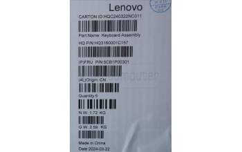 Lenovo 5CB1P00301 COVER UpperCaseASM BUL H83DJ NFP TT