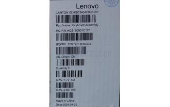 Lenovo 5CB1P00303 COVER UpperCaseASM BEL H83DJ NFP TT