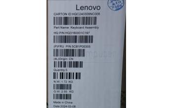 Lenovo 5CB1P00305 COVER UpperCaseASM FRA H83DJ NFP TT