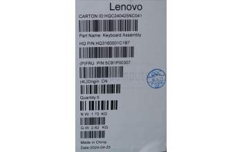 Lenovo 5CB1P00307 COVER UpperCaseASM UKR H83DJ NFP TT