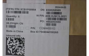 Lenovo 5CB1P00954 COVER Upper Case ASM_POR W21MS AG BL H