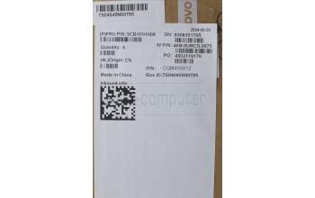 Lenovo 5CB1P01008 COVER Upper Case ASM_HUN W21MS AG BL U