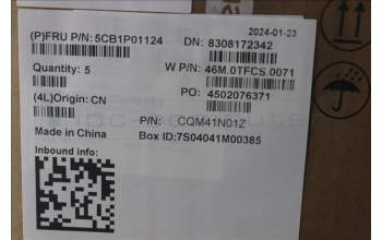 Lenovo 5CB1P01124 COVER Upper Case ASM_EURO ENG W21KGAGBLH