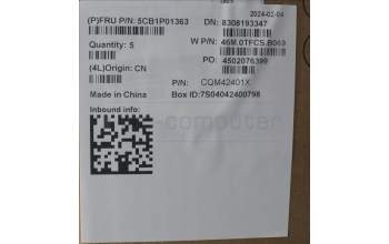 Lenovo 5CB1P01363 COVER Upper Case ASM_CZE/SLK W21KHAGBL H