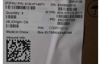 Lenovo 5CB1P14071 C-Cover with keyboard,Russian,Arctic Grey,Non_Backlight