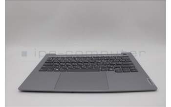 Lenovo 5CB1P27075 C-Cover with keyboard, Ukraine, Arctic Grey, Backlight, US