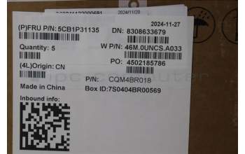 Lenovo 5CB1P31135 COVER Upper Case ASM_BEL W 21MW AG