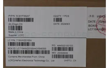 Lenovo 5CB1P35207 COVER Dcov_WWAN_SUB_ASSY anti-microbial