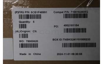 Lenovo 5CB1P48991 COVER UpperCase BEL C83DA FP CG BLAI AL