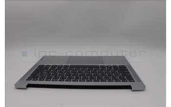 Lenovo 5CB1P49161 C-Cover with keyboard, Bulgarian, Cloud Grey, Backlight, Non-FingerPrint, UK