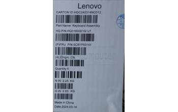 Lenovo 5CB1P50151 COVER Upper Case ASM BUL H 83CV NFP LG