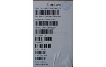 Lenovo 5CB1P50204 COVER Upper Case ASM TC H83E2 TT PST