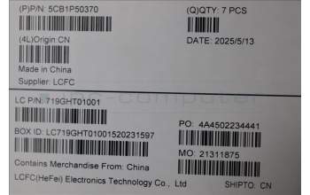 Lenovo 5CB1P50370 COVER FRU COVER MT063_D_COVER_WWAN_ASSY