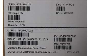 Lenovo 5CB1P50372 COVER ME473_D_COVER_SUB_ASSY_AL_BLACK