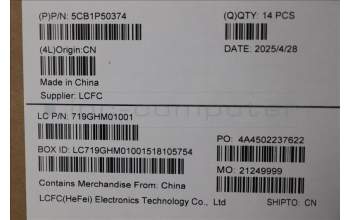 Lenovo 5CB1P50374 COVER ME473_D_COVER_SUB_ASSY_AL_GRAY