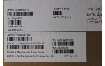 Lenovo 5CB1P50418 COVER FRU MT042_C_COVER_WLAN_GERY_ASSY