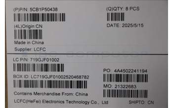 Lenovo 5CB1P50438 COVER FRU COVER MT060_C_COVER_WLAN_ASSY