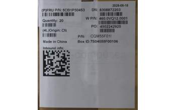 Lenovo 5CB1P50453 COVER FRU D COVER ASM,PL,WWAN,L16G2