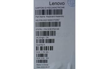 Lenovo 5CB1P54149 COVER UpperCaseASM SWS H83E2 LG PST DIS
