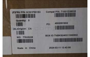 Lenovo 5CB1P55153 COVER UpperCaseASM EURO ENG C83DG LGBLAI