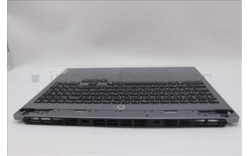 Lenovo 5CB1P55402 C-Cover with keyboard, Ukraine, Luna Grey, Backlight, US
